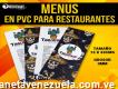 Menús Personalizados En Pvc Para Restaurante
